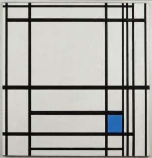 Piet Mondrian Composition de lignes et couleur III 1937 Via
