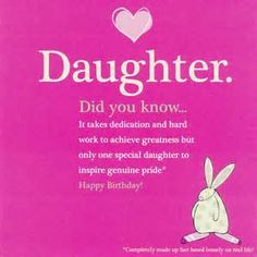 Mother to Daughter Birthday Cards | Happy Birthday Daughter Quotes