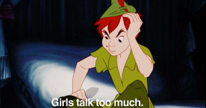 disney, girls, peter pan, talk