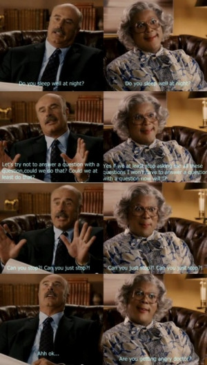 Madea goes to jail, funniest movie everr! image. #tyler perry #funny