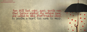 Best Rain Quote ! Facebook Timeline Cover Photo