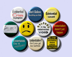 EXISTENTIAL Existentialism Psychology Philosophy 10 Pinback 1