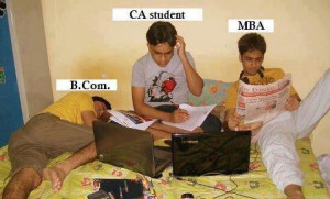 COM MBA and CA Students Funny Pictures