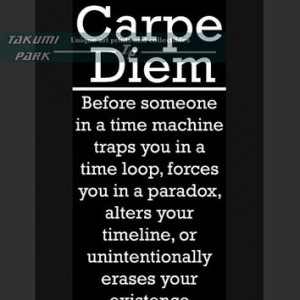 Sci Fi Art, Carpe Diem Wall Art Print, Inspirational Quote, Funny Art ...