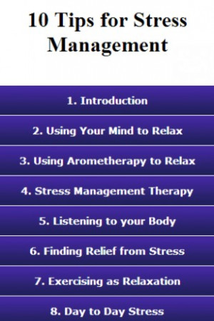 10 Tips for Stress Management