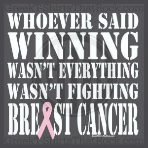 Breast cancer quotes, positive, inspiring, sayings, winning