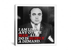 Home Al Capone Quote By iCanvas Canvas Print #4004