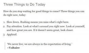 Living, Not #Waiting ... via #Zen #Habits