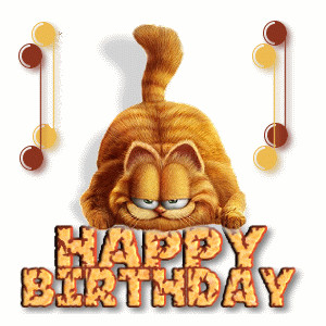 happy birthday garfield cat