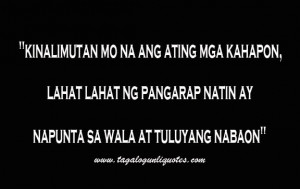 Tagalog Very Sad Love Quotes