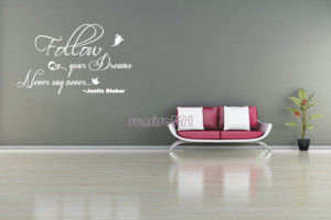 ... your dreams Quote Wall Stickers Home Art Decal Sticker decals Quotes