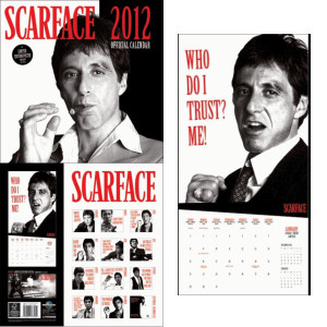 Scarface Movie Quotes - Official Licenced Calendar 2012,