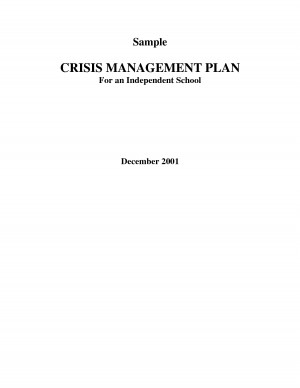 Crisis Management Quotes Crisis plan template pdf
