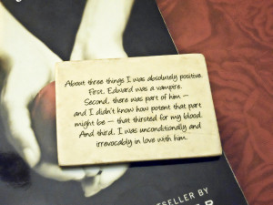 Vintage Style Twilight Bella Swan Quote by Domestic Notions -$7.00
