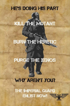 Imperial Guard Recruitment Poster