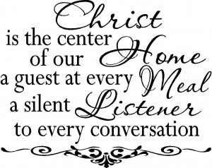 Center of our Home Christian Wall Decals