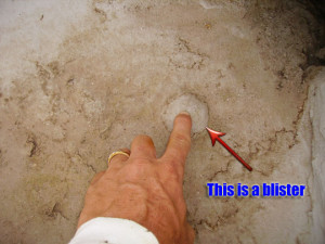 blood blister on skin