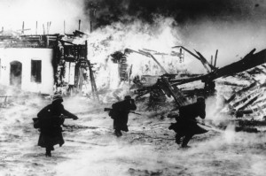Members of a British Royal Air Force bombing squadron hold thumbs up ...