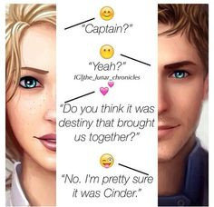 Thorne and Cress from The Lunar Chronicles More