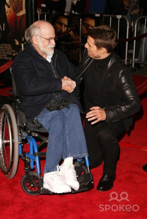 Ron Kovic And Tom Cruise At The Premiere Of Warner Bros Last picture