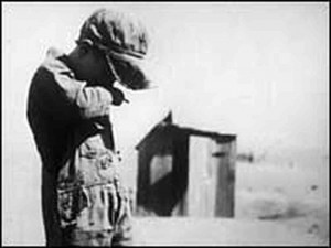 hide caption A young boy in the Dust Bowl region of the United States ...