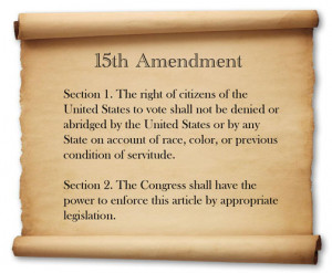 15th Amendment to the U.S. Constitution