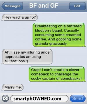 Relationships – BF and GFHey wacha up to?Breakfasting on a buttered ...