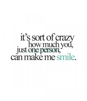 Its sort of crazy how much you just one person