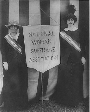 for the national woman suffrage association wearing woman suffrage ...
