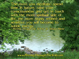 Meditation Quote from Peering Through the Veil