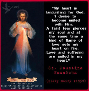 St. Faustina Kowalska (Diary Entry #1050)