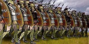 Ancient Greek Hoplites Phalanx Formation Reconstruction -