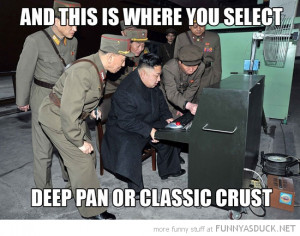 kim jong un north korea computer pc select deep pan classic crust ...