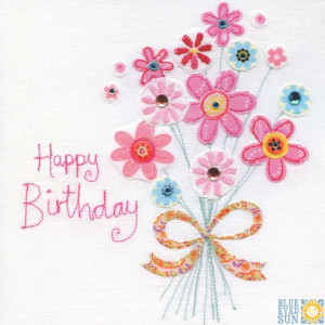 happy birthday flowers cards