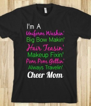 This is ADORABLE!!!!! Cheer Mom Shirt from Glamfoxx Shirts Might ...