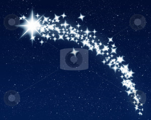 Christmas wishing shooting star stock vector clipart, Great image of a ...