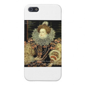 Queen Elizabeth 1 Love/Honour Love Quote Gifts iPhone 5/5S Covers