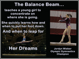 Jordyn Wieber Gymnastics Quote Black Poster Wall Art Print 8x11 ...