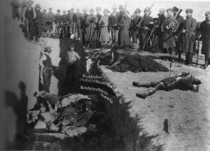 Mass grave at the Wounded Knee massacre