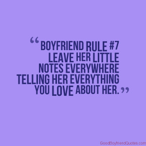 Boyfriend Rule #7 – Leave Her Notes