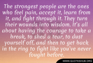 The strongest people Quotes