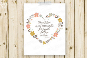 Floral Print Quotes Tumblr Floral heart wreath quote