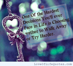 ... think about your decisions making decisions for you god gives the