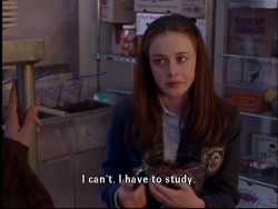 study 1x04 gilmore girls alexis bledel rory gilmore
