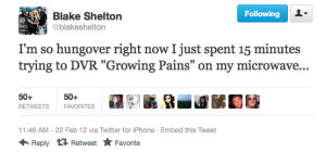Blake Shelton Funny Tweets Blake shelton
