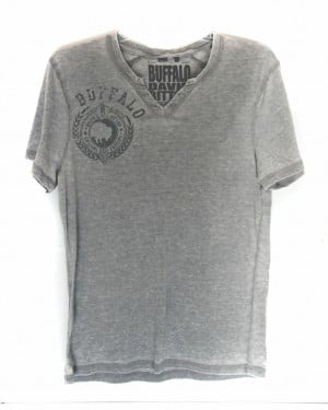 Buffalo David Bitton Men's Large (L) V Neck T-Shirt Distressed Look ...