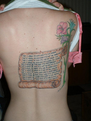 Alanis Morissette Fan Tattoos