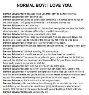 Favorite Things, I Love You, Damon Salvatore Quotes Love, Damon Quotes ...