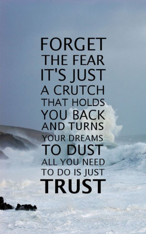 ... , all you need to do is just Trust, Unbreakable lyrics by Fireflight