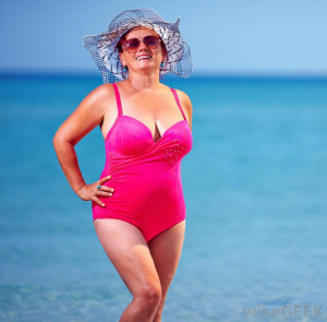 Plus size bathing suits are available in many styles and colors. HD ...